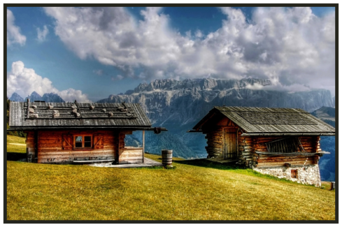 Fotó keret 32 - Vékony fekete képkeret