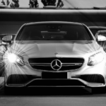 Mercedes fotó retusálás 01 - Mercedes garázsban fotózott autók különleges fény és színhatásokkal.